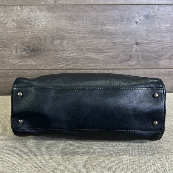 COACH BLACK LEATHER VINTAGE WHITNEY SATCHEL No. 9182 - Picture 8 of 13